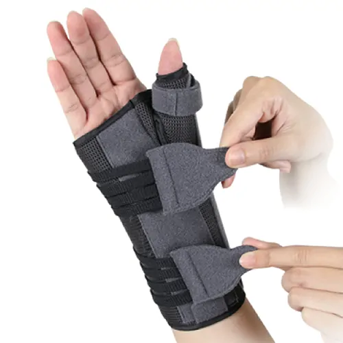 Ортез для лучезапястного сустава и суставов большого пальца с анатомическими шинами EH-404 (правый)